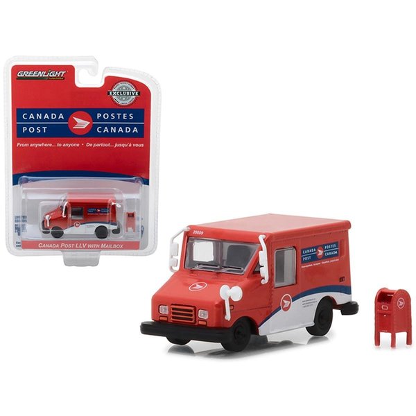 Thinkandplay 1 isto 64 Canada Postal Service Mail Delivery Vehicle with Mailbox Accessory Diecast Model Car TH762534